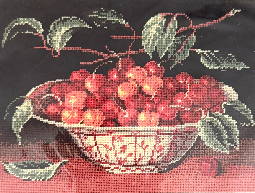 Elsa Williams Vintage Cherries Needlepoint Kit 06427 Embroidery Fruit NIP Sealed